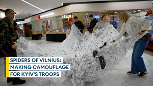 Spiders of Vilnius: Weaving camouflage for Ukraine's defenders