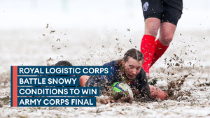 Battling the snow: Royal Logistic Corps claim the women's crown on Army Inter Corps finals day