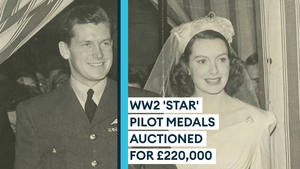 WW2 'star' pilot's top military medals fetch £220,000 at auction