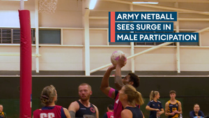More male soldiers taking up netball at Inter Corps championships