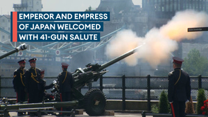 41-gun salute from the iconic Tower of London marks Japan state visit