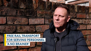 TV star Antony Cotton calls for free rail fares for troops and plans to write to Defence Secretary