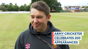 200 not out: Army cricketer makes milestone appearance