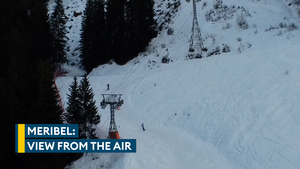 Stunning drone shots of the Meribel resort