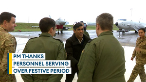 PM thanks military personnel for Christmas service on visit to RAF Lossiemouth