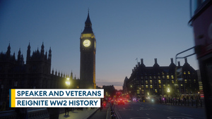 Big Ben's symbolic light turned on to commemorate end of WW2