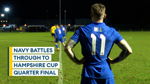 Royal Navy men score solitary goal to scrape through to Hampshire Cup quarter finals