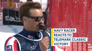 Navy winner reacts to Telemark Classic triumph
