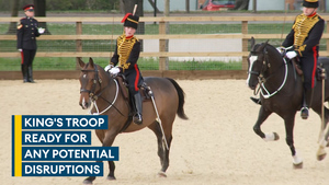 King's Troop is prepared for any coronation procession disruptions 