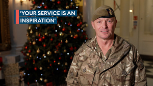 Your service is an inspiration, not just to those in uniform, says head of the British Army 