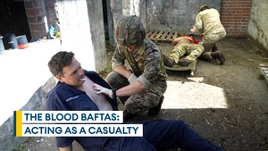 Officers earn a 'Blood Bafta' as they play the casualty
