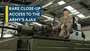 Rare close-up access to the British Army's advanced Ajax