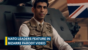 Prime Minister among Nato figures to feature in strange parody video