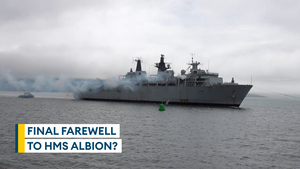 HMS Albion returns to Plymouth after six years on frontline