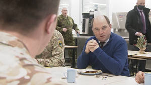 Defence Secretary Ben Wallace Visits British Troops On Deployment In Estonia