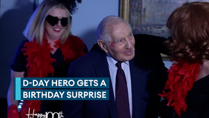 D-Day hero Mervyn Kersh celebrates 100th birthday in style