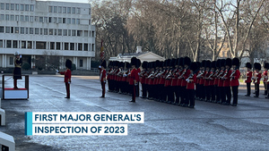 Scots Guards faced the first Major General's Inspection of the year