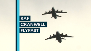Aircraft practice Platinum Jubilee flypast at RAF Cranwell
