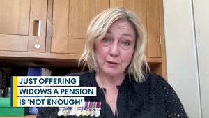 Just giving widows a pension isn't enough, grieving wife says