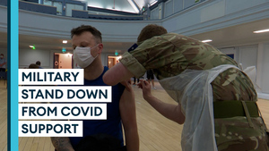Watch: Military personnel stand down from Scotland COVID-19 support mission