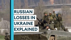 About one-third of the Russian forces used to invade Ukraine have been 'written down.'