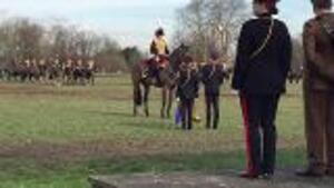 Inspection Time: King's Troop RHA Strut Stuff In Colourful Display