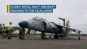 Iconic Navy aircraft head to Falklands to become museum centerpieces