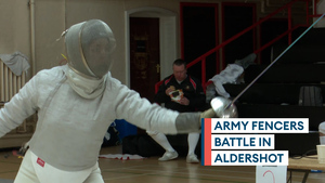 Army fencers compete at service championships