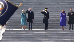 Pass In Review Ceremony: Biden And Harris Observe US Military