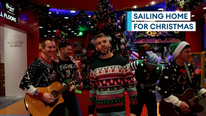 Royal Navy sailors bidding for Christmas number one with 'Sailing Home For Christmas' charity song 