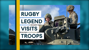 Rugby Legend Alun Wyn Jones Dons Join Army On Exercise