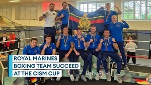 Royal Marines bag five medals at CISM Box Cup in Germany
