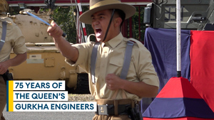 Gurkha families and veterans travel to Kent to celebrate 75 years of The Queen's Gurkha Engineers