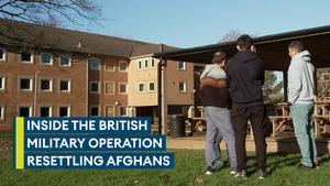 Special access inside the British military operation to settle Afghans in the UK