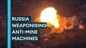 Russia appears to be using mine clearance tools to strike Ukraine