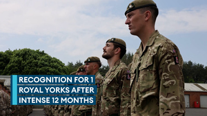 500 soldiers from 1 Royal Yorks receive medals