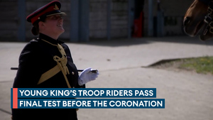 In the saddle for the sovereign: King's Troop Royal Horse Artillery prepares for coronation 