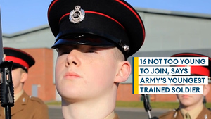 Army's youngest trained soldier refutes claims that 16 is too young to join up