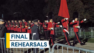 Windsor overnight rehearsals take place for Her Majesty the Queen's funeral