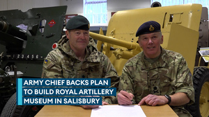 Head of the Army supports new Museum plans to house Artillery pieces