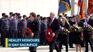 Healey honours D-Day veterans at Normandy ceremony