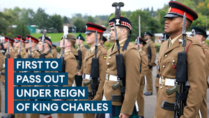 First passing out parade takes place under reign of King Charles