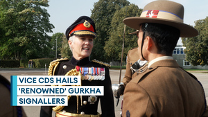 Senior Officer praises Queen's Gurkha Signals during 75th anniversary