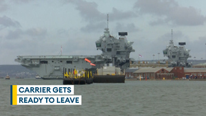 HMS Prince of Wales alongside in Portsmouth ahead of setting sail for major Nato exercise