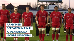 Defeat for Army in their final Mobbs Memorial match appearance 