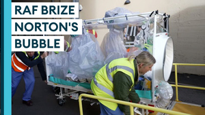 How the RAF uses a sealed bubble to transport people with infectious diseases