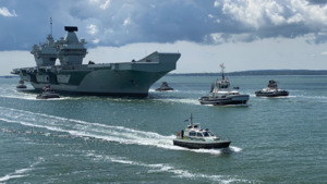 HMS Prince Of Wales Returns To Portsmouth