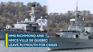 British and Canadian warships join forces for CSG 25