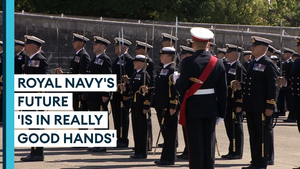 Officer Cadets celebrate BRNC passing out parade