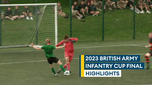 1 Mercian Regiment put in a dominant performance to win the Infantry Cup final